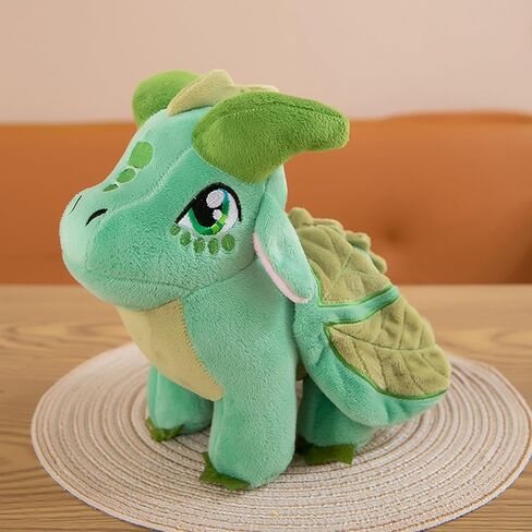 Soft Plush Wings Dragon Figures Stuffed Animals Toy Pillow Doll, Pterosaur Flying Green Dragon Plushie Toys Best Birthday Christmas Anniversary Fiesta Party Festival Gifts for Adults Kids Baby Toys in Kuwait