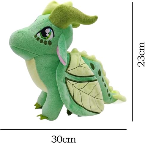 Soft Plush Wings Dragon Figures Stuffed Animals Toy Pillow Doll, Pterosaur Flying Green Dragon Plushie Toys Best Birthday Christmas Anniversary Fiesta Party Festival Gifts for Adults Kids Baby Toys in Kuwait