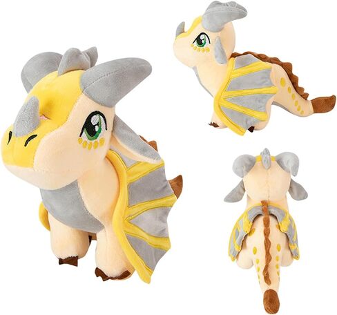 Soft Plush Wings Dragon Figures Stuffed Animals Toy Pillow Doll, Pterosaur Flying Green Dragon Plushie Toys Best Birthday Christmas Anniversary Fiesta Party Festival Gifts for Adults Kids Baby Toys in Kuwait