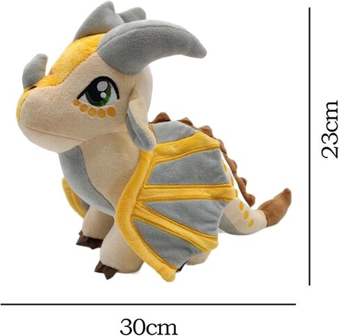 Soft Plush Wings Dragon Figures Stuffed Animals Toy Pillow Doll, Pterosaur Flying Green Dragon Plushie Toys Best Birthday Christmas Anniversary Fiesta Party Festival Gifts for Adults Kids Baby Toys in Kuwait