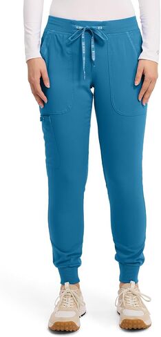 Med Couture Touch Women's Scrub Pant Yoga Jogger with 5 Pockets & Drawstring Waistband - MC7710 in Kuwait