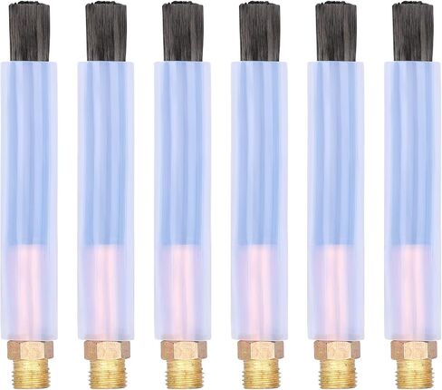6PCS Weld Bead Cleaning Brush, Copper Head Weld Brush for Welding Bead Seam Polishing Machine M6 type (6PCS-M6) in Kuwait