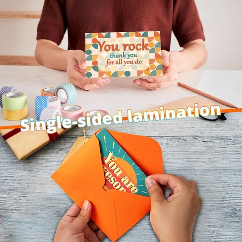 24 Pack Employee Appreciation Gifts Employee Thank you Cards with Envelopes & Stickers 4" x 6" Thank You Business Cards Staff Appreciation Gifts for Team Coworkers Employee Work Anniversary, 6 Designs in Saudi Arabia