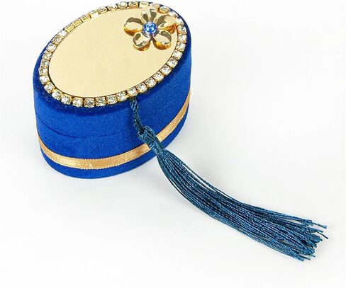 İhvan Online Velvet Box with Islamic Finger Counter and Prayer Beads, Portable Digital Prayer Tasbeeh, Pearl Zikirmatic Beads, 2 Pieces Gift for Ramadan & Eid & Mevlüt (White) in Saudi Arabia