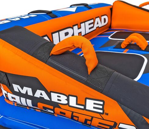 Airhead Mable Inflatable Towable Tube, 1-4 Rider Models, Dual Tow Points, Full Nylon Cover, EVA Foam Pads, Patented Speed Valve, Boat Tubes and Towables in Saudi Arabia