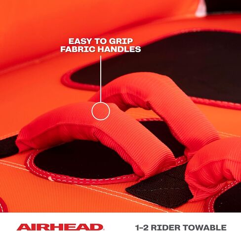 Airhead Mable Inflatable Towable Tube, 1-4 Rider Models, Dual Tow Points, Full Nylon Cover, EVA Foam Pads, Patented Speed Valve, Boat Tubes and Towables in Saudi Arabia