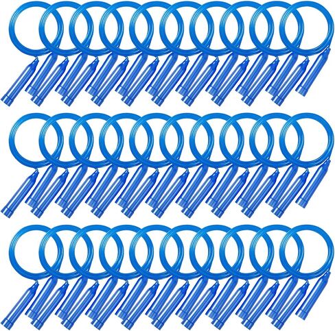 30 Pcs Kids Jump Rope,Colorful Jump Ropes for Kids,7.2 Feet Plastic Jump Ropes,Adjustable Skipping Rope,Jumping Ropes for Party Favors,Birthday Gifts,Indoor Outdoor Activity in Kuwait