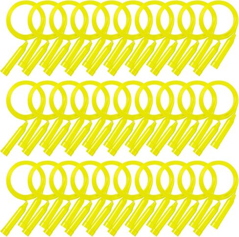 30 Pcs Kids Jump Rope,Colorful Jump Ropes for Kids,7.2 Feet Plastic Jump Ropes,Adjustable Skipping Rope,Jumping Ropes for Party Favors,Birthday Gifts,Indoor Outdoor Activity in Kuwait
