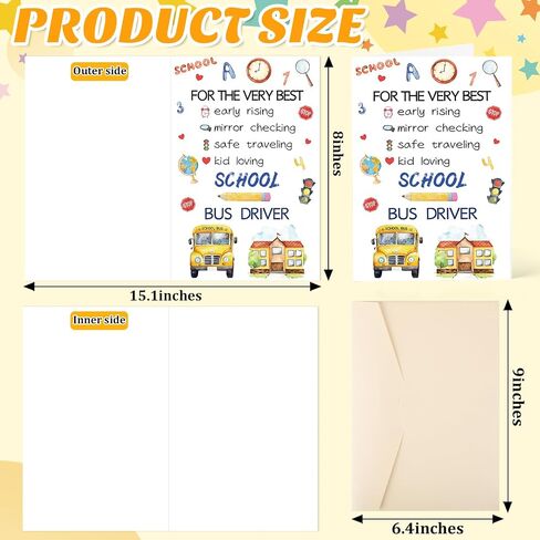 Teacher Appreciation Cards 6 Pack Writing Teacher Thank You Cards Teacher Appreciation Week Greeting Cards with Envelopes and Stickers. (Teacher) in Saudi Arabia