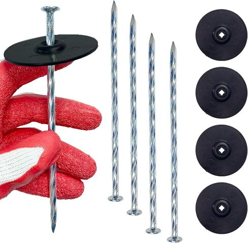 Metal Landscape Stakes 12 in Landscape Timber Spikes, Metal Landscape Spikes for Ground,Suitable for Lumber, Tents, Paver Edges, Weed Barrier,Home Construction Etc. (15 PC) in Saudi Arabia