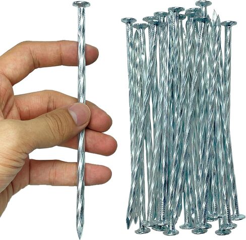 Metal Landscape Stakes 12 in Landscape Timber Spikes, Metal Landscape Spikes for Ground,Suitable for Lumber, Tents, Paver Edges, Weed Barrier,Home Construction Etc. (15 PC) in Saudi Arabia