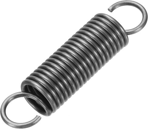 PATIKIL Extension Spring, 1pcs Wire Diameter 0.1", OD 0.8", Free Length 3.2" Spring Steel Dual Hook Tension Springs for Lawn Tractor Home Repairs DIY, Grey in Saudi Arabia