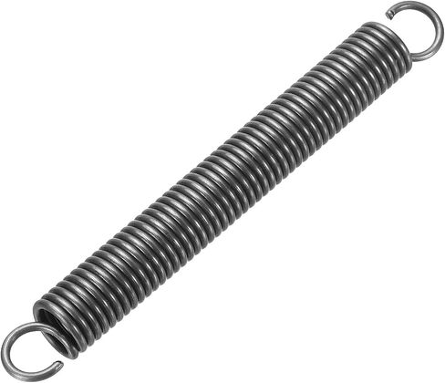 PATIKIL Extension Spring, 1pcs Wire Diameter 0.1", OD 0.8", Free Length 3.2" Spring Steel Dual Hook Tension Springs for Lawn Tractor Home Repairs DIY, Grey in Saudi Arabia