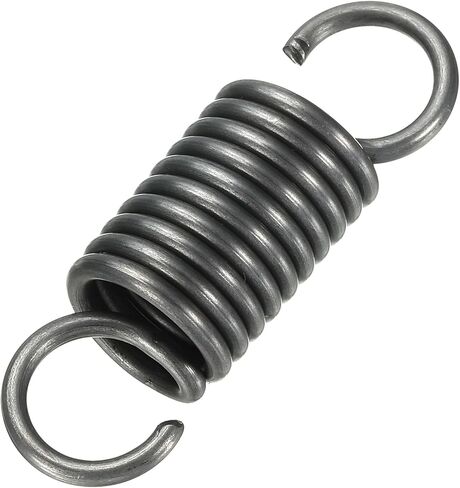 PATIKIL Extension Spring, 1pcs Wire Diameter 0.1", OD 0.8", Free Length 3.2" Spring Steel Dual Hook Tension Springs for Lawn Tractor Home Repairs DIY, Grey in Saudi Arabia