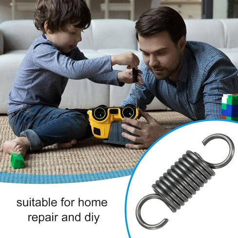 PATIKIL Extension Spring, 1pcs Wire Diameter 0.1", OD 0.8", Free Length 3.2" Spring Steel Dual Hook Tension Springs for Lawn Tractor Home Repairs DIY, Grey in Saudi Arabia