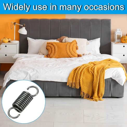 PATIKIL Extension Spring, 1pcs Wire Diameter 0.1", OD 0.8", Free Length 3.2" Spring Steel Dual Hook Tension Springs for Lawn Tractor Home Repairs DIY, Grey in Saudi Arabia