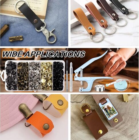 506PCS Stainless Steel Snaps, Heavy Duty Snap Fastener Tool, Canvas Snap Kit 5/8 inche Snap Fastener Kit, Snap Button Kit for Boat Cover, Repairing Boat Covers, Canvas, Sewing Tarps, Bag,Jeans,Clothes in Kuwait