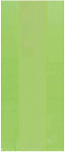 Amscan Black Small Cello Party Bags, 9 1/2'H x 4'W x 2 1/4'D, Pack Of 25 in Kuwait