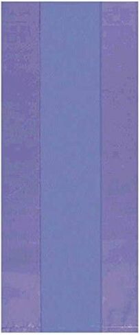Amscan Black Small Cello Party Bags, 9 1/2'H x 4'W x 2 1/4'D, Pack Of 25 in Kuwait