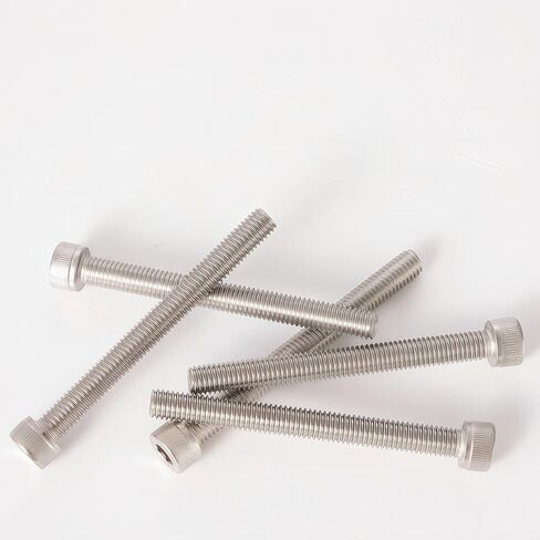 M10x1.5 Bolt, M10x 40mm Socket Head Cap Screws Metric, Allen Socket Drive, 304 Stainless Steel (A2-70), Full Thread, Bright Finish, Machine Thread, Quantity 10 in Saudi Arabia