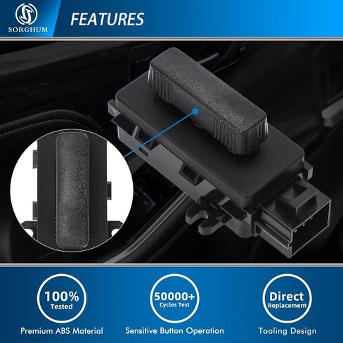 Sorghum Power Seat Switch - Front Left Driver Side Adjustment Switch Control 8 Ways Compatible with 2003-2020 Acura MDX RDX Honda Accord Odyssey CR-V Civic 12 Pins Replace# 81653-SDB-A71 in Kuwait