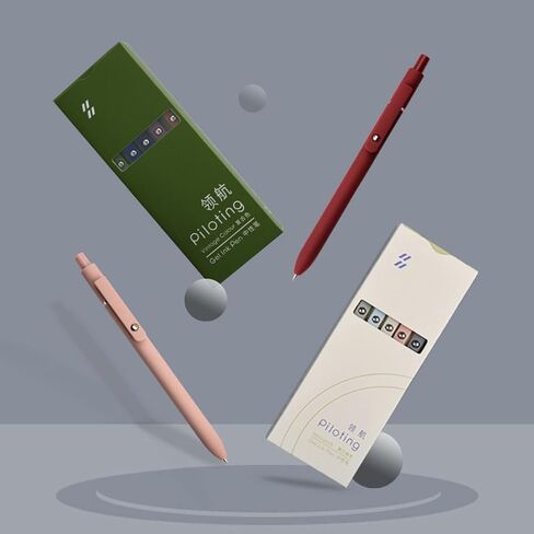 Smooth Writing Pens Retractable Quick Dry Gel Ink Pens Fine Point 0.5mm Black Ink Gel Pens for Office School 5pcs Vintage Pens in Saudi Arabia