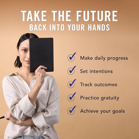 Mi Goals Undated 12 Month Goal Digger Weekly Planner - Reinforce Positive Habits, Practice Gratitude and Encourage Mindfulness - 280 Page Undated Planner and Journal, Black B5 (‎6.9 x 9.8 Inches) in Saudi Arabia