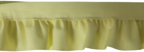 Gathered Ruffled White Fabric Trim Edge for Sewing Bridal, Baby Clothes, Blankets, Pillows DIY Decorations (2 Inch x 12 Continuous Yards) in Saudi Arabia