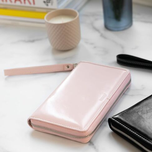 Filofax Malden Zip Organizer, Personal Compact Size, Pink - Tactile, Full-Grain Buffalo Leather, Six Rings, Cotton Cream Week-to-View Calendar Diary, Multilingual, 2025 (C022631-25) in Saudi Arabia