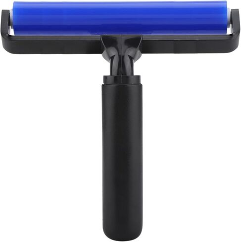 Dust Removal Roller, Reusable Sticky Silicone Roller Screen Film Roller Manual Roller Anti Static Cleaner Tool for Clothes Pet Hairs Carseats (12 Inch (28x18x20cm) in Saudi Arabia
