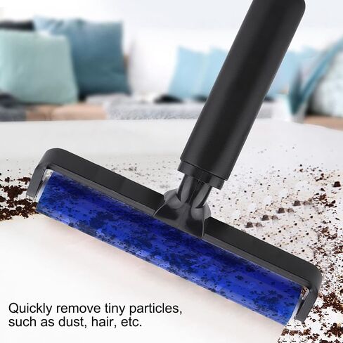Dust Removal Roller, Reusable Sticky Silicone Roller Screen Film Roller Manual Roller Anti Static Cleaner Tool for Clothes Pet Hairs Carseats (12 Inch (28x18x20cm) in Saudi Arabia