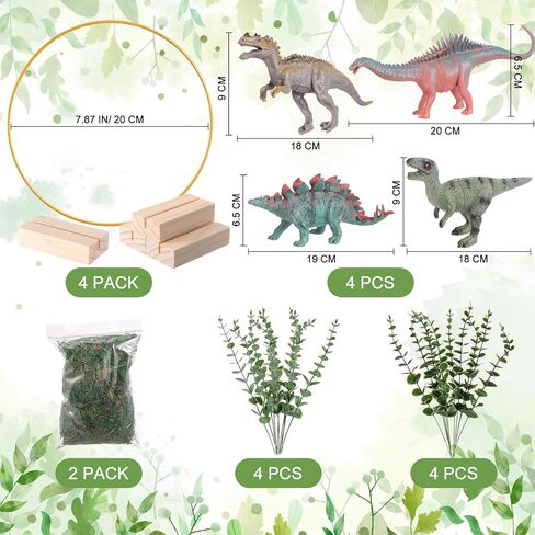 4 Set Dinosaur Party Decorations Dinosaur Birthday Decorations Dinosaur Centerpieces for Birthday Party Table Centerpiece 3D Dino Safari Jungle Animal Theme Table Decor (Cool) in Saudi Arabia