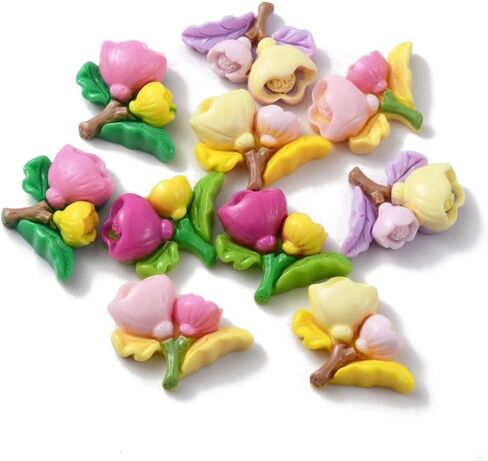LiQunSweet 100 Pcs Resin Flatback Ocean Beads Cabochons Mermaid Cat Octopus Dolphin Decoden Beads for Craft Scrapbooking Embellishment in Saudi Arabia