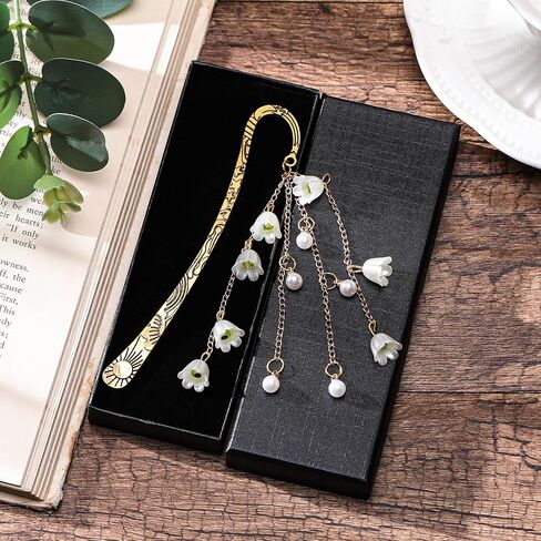 Charm Metal Bookmark Gifts - Seashell Starfish Book Marks for Reading Women Girls Funny Gold Y2k Beads Aesthetic Page Marker for Sea Ocean Lovers Birthday Students Teachers School Supplies in Saudi Arabia