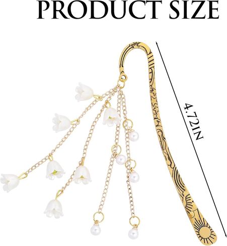 Charm Metal Bookmark Gifts - Seashell Starfish Book Marks for Reading Women Girls Funny Gold Y2k Beads Aesthetic Page Marker for Sea Ocean Lovers Birthday Students Teachers School Supplies in Saudi Arabia