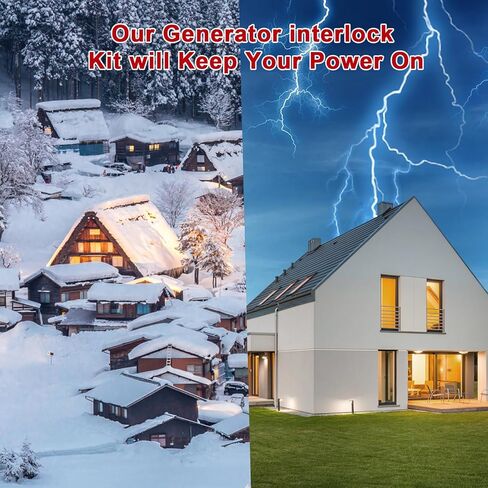 Generator Interlock Kit Compatible with Siemens or Murray 100 Amp Panels. 7/8-1 1/4 Inches Spacing Between Main and Generator Breaker, Professional and Interlock Kit in Kuwait