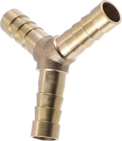 X AUTOHAUX 4 Pcs 6mm Y Shaped Hose Barb Y Barbed Tube Pipe Fitting Brass Hose Fitting Connector Gold Tone in Kuwait