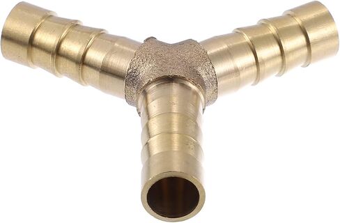 X AUTOHAUX 4 Pcs 6mm Y Shaped Hose Barb Y Barbed Tube Pipe Fitting Brass Hose Fitting Connector Gold Tone in Kuwait