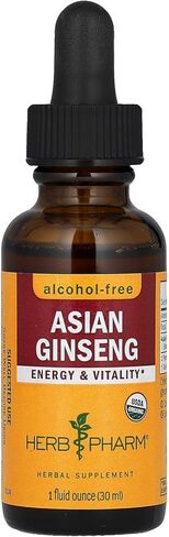 Herb Pharm Asian (Panax) Ginseng Liquid Glycerite for Energy and Stamina, Alcohol-Free Glycerite, 1 Oz in Saudi Arabia