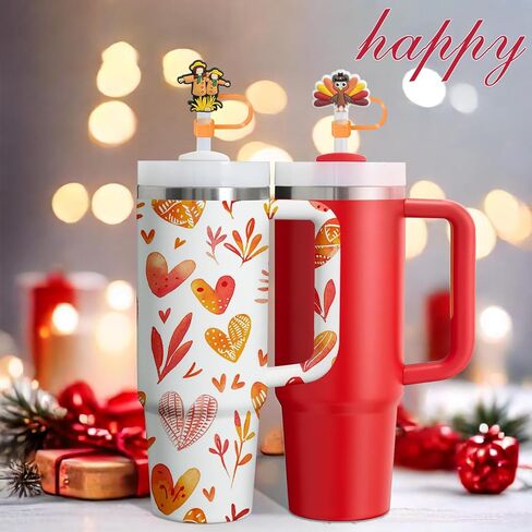 6Pcs Skull Straw Topper Skull Halloween Straw Covers Cap for Stanley Cup,Halloween Straw Toppers 10mm Drinking Straw Tip Covers Stanley Cup Accessories for Halloween Christmas Gifts in Kuwait