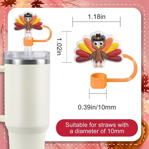 6Pcs Skull Straw Topper Skull Halloween Straw Covers Cap for Stanley Cup,Halloween Straw Toppers 10mm Drinking Straw Tip Covers Stanley Cup Accessories for Halloween Christmas Gifts in Kuwait