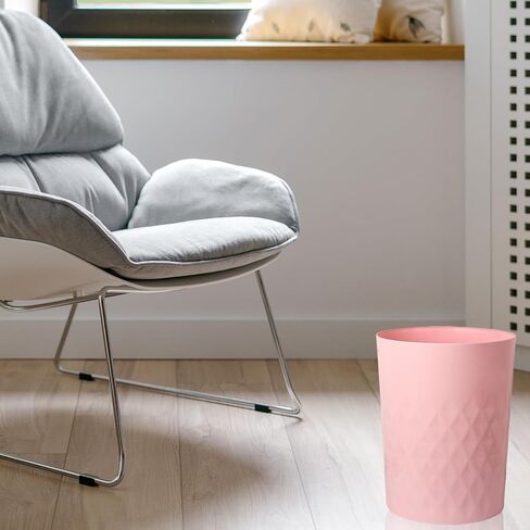 JiatuA 3 Pack Small Trash Can with Trash Bags Bathroom Garbage Bin Round Plastic Waste Basket for Kitchen, Bedroom, Office, College Dorm, Craft Room, Black in Kuwait