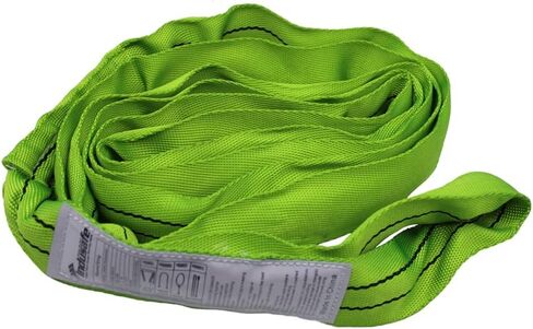 Green Polyester Endless Round Sling Rigging Lifting Straps, 6 Feet Length, 5,300 lb. Vertical Capacity, 10,600 lbs Basket in Kuwait