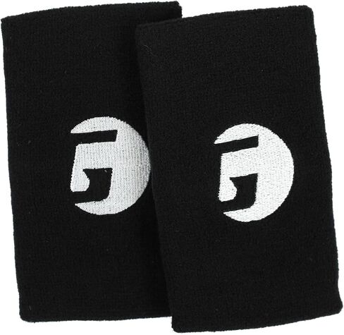GAMMA Sports Sweatbands, Headband, Wrist Bands, Single/Double, Black/White, Superior Absorption, Athletic Wear, Pickleball, Tennis, Working Out, Running, Racquet Sports in Kuwait
