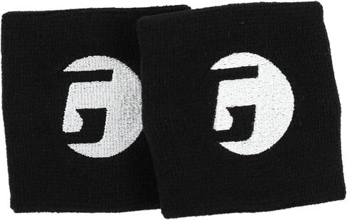 GAMMA Sports Sweatbands, Headband, Wrist Bands, Single/Double, Black/White, Superior Absorption, Athletic Wear, Pickleball, Tennis, Working Out, Running, Racquet Sports in Kuwait