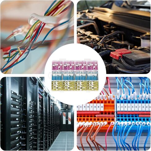 Heat Shrink Wire Connectors kit, Multipurpose Waterproof Electrical Wire Terminals Kit Insulated Crimp Connectors Ring Fork Spade Butt Splices for Automotive Marine Boat Truck (360) in Saudi Arabia