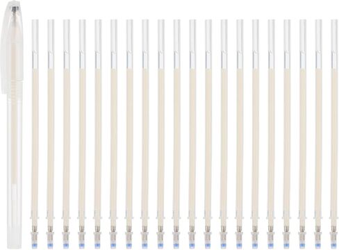 PATIKIL 20Pcs Erasable Gel Pens Refills, 1mm Heat Erasable Pens for Fabric Disappearing Ink Fabric Marking Pen for Sewing Quilting Planner Writing, Red Ink in Saudi Arabia