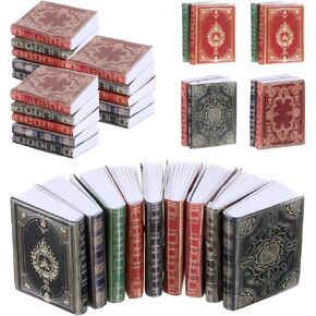 36pcs miniatures كتب دمية دمية متنوعة ألوان صغرى مصغرة الخالدة كتب مصغرة مصغرة دمية ديكورز إكسسوارات الهدايا لعبة اللعب لوازم الترفيه للأولاد والبنات S