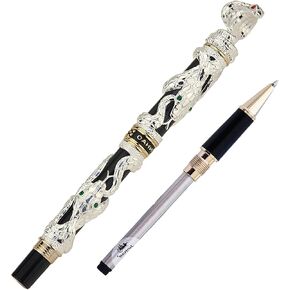 Jinhao Sliver Snake Roller Ball Pen Black Refill