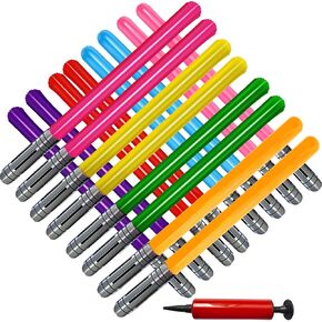 17 Pieces Inflatable Light Saber Sword Toys,Inflatable lightsaber Swords for Star Wars Themed Party,Inflatable Sword Toys Party Bags Stocking Stuffers for Kids Cosplay Party Favors(8 Colors)